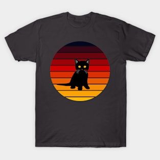 Vintage Black Cat T-Shirt